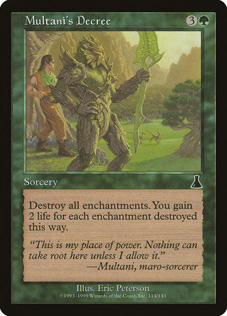 Multani's Decree [Urza's Destiny] | Tacoma Games