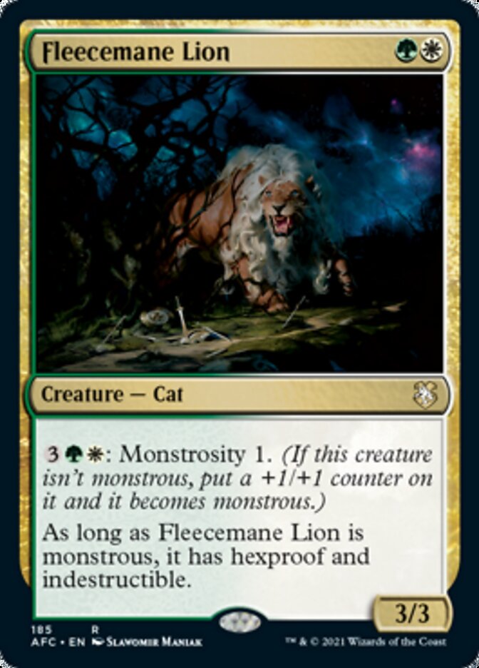 Fleecemane Lion [Dungeons & Dragons: Adventures in the Forgotten Realms Commander] | Tacoma Games