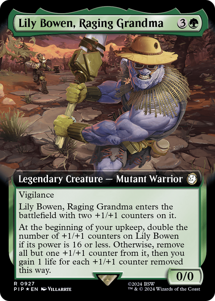 Lily Bowen, Raging Grandma (Extended Art) (Surge Foil) [Fallout] | Tacoma Games
