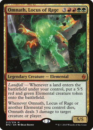 Omnath, Locus of Rage [Battle for Zendikar] | Tacoma Games