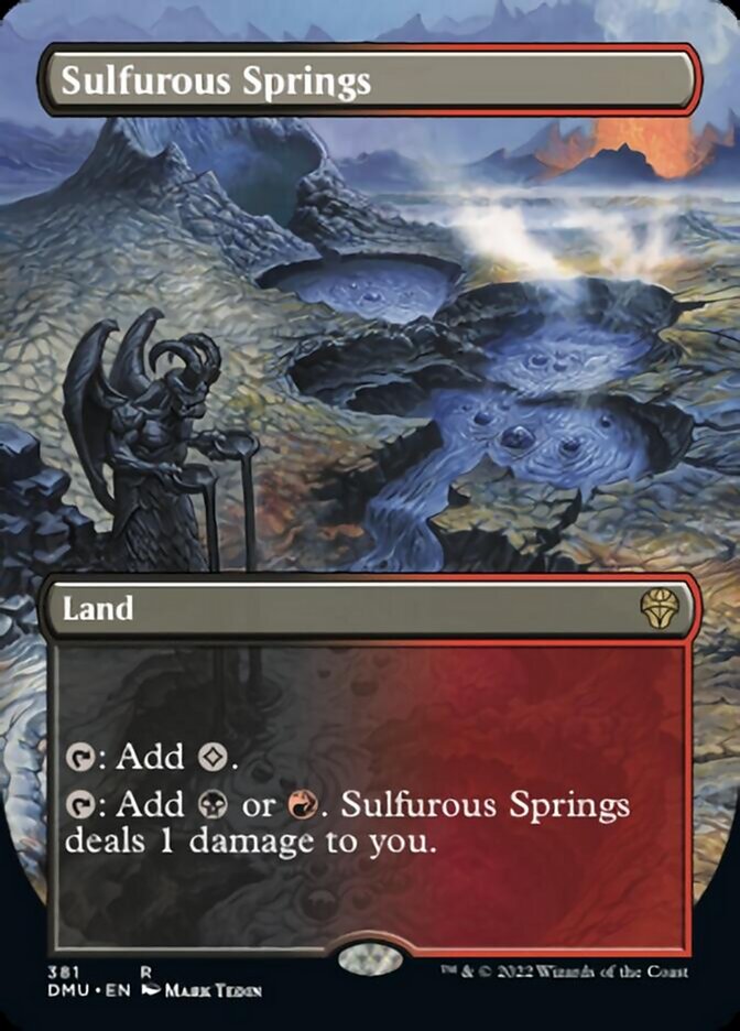 Sulfurous Springs (Borderless Alternate Art) [Dominaria United] | Tacoma Games