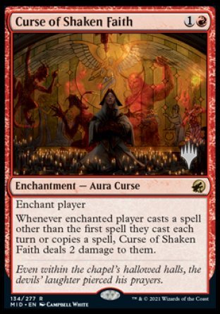 Curse of Shaken Faith (Promo Pack) [Innistrad: Midnight Hunt Promos] | Tacoma Games