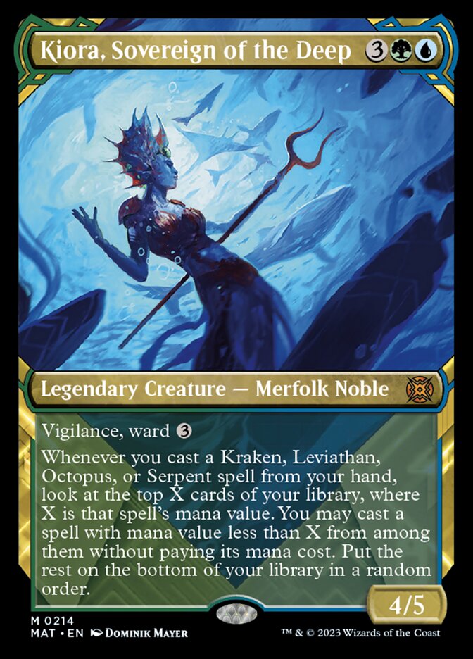 Kiora, Sovereign of the Deep (Showcase Halo Foil) [March of the Machine: The Aftermath] | Tacoma Games