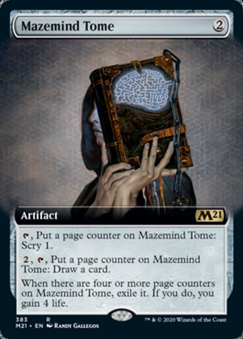 Mazemind Tome (Extended Art) [Core Set 2021] | Tacoma Games