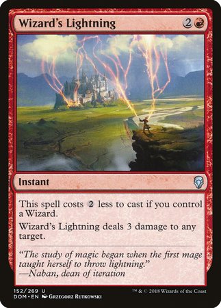 Wizard's Lightning [Dominaria] | Tacoma Games