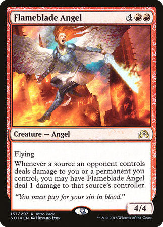 Flameblade Angel [Shadows over Innistrad Promos] | Tacoma Games