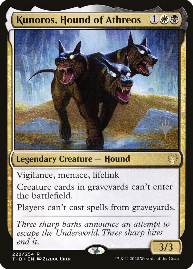 Kunoros, Hound of Athreos (Promo Pack) [Theros Beyond Death Promos] | Tacoma Games