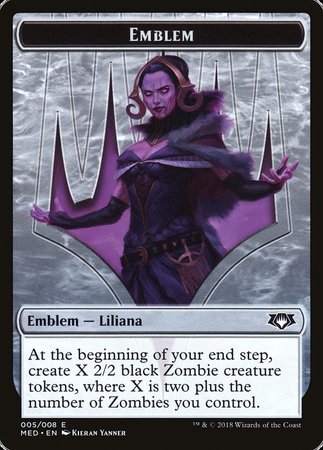 Emblem - Liliana, the Last Hope [Mythic Edition Tokens] | Tacoma Games