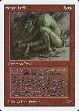 Sedge Troll [Unlimited Edition] | Tacoma Games