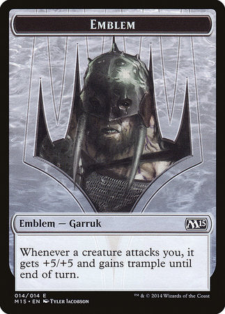 Emblem - Garruk, Apex Predator [Magic 2015 Tokens] | Tacoma Games