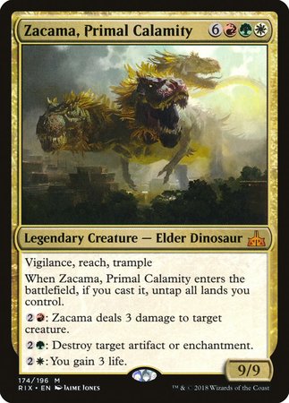 Zacama, Primal Calamity [Rivals of Ixalan] | Tacoma Games