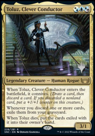 Toluz, Clever Conductor (Promo Pack) [Streets of New Capenna Promos] | Tacoma Games