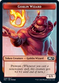 Goblin Wizard // Treasure Double-sided Token [Core Set 2021 Tokens] | Tacoma Games