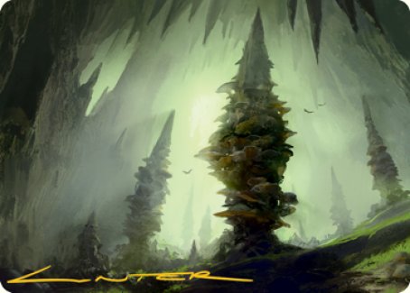 Forest (280) Art Card (Gold-Stamped Signature) [Dungeons & Dragons: Adventures in the Forgotten Realms Art Series] | Tacoma Games