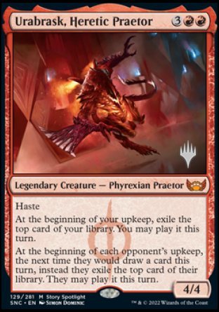 Urabrask, Heretic Praetor (Promo Pack) [Streets of New Capenna Promos] | Tacoma Games