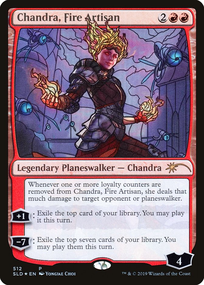 Chandra, Fire Artisan (Stained Glass) [Secret Lair Drop Promos] | Tacoma Games