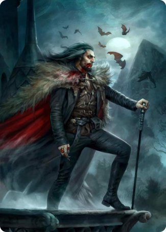 Dracula, Blood Immortal Art Card [Innistrad: Crimson Vow Art Series] | Tacoma Games