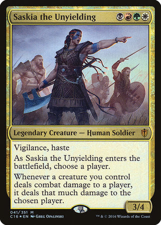 Saskia the Unyielding [Commander 2016] | Tacoma Games