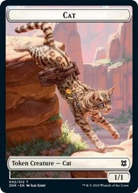 Cat // Hydra Double-sided Token [Zendikar Rising Tokens] | Tacoma Games