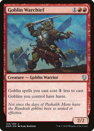 Goblin Warchief [Dominaria] | Tacoma Games