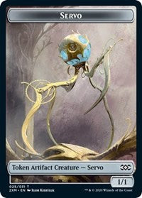 Servo // Treasure Double-sided Token [Double Masters Tokens] | Tacoma Games