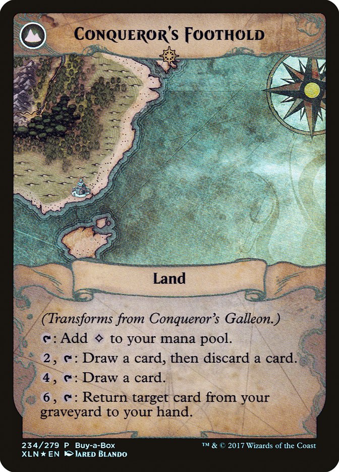 Conqueror's Galleon // Conqueror's Foothold (Buy-A-Box) [Ixalan Treasure Chest] | Tacoma Games
