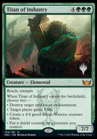 Titan of Industry (Promo Pack) [Streets of New Capenna Promos] | Tacoma Games