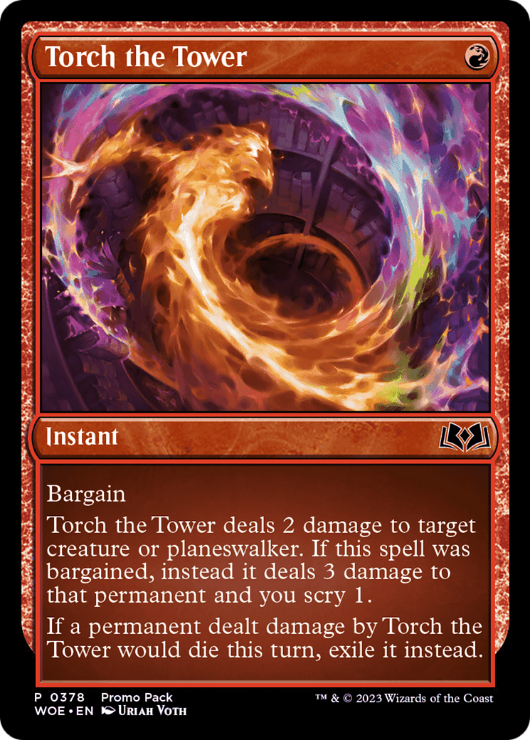 Torch the Tower (Promo Pack) [Wilds of Eldraine Promos] | Tacoma Games