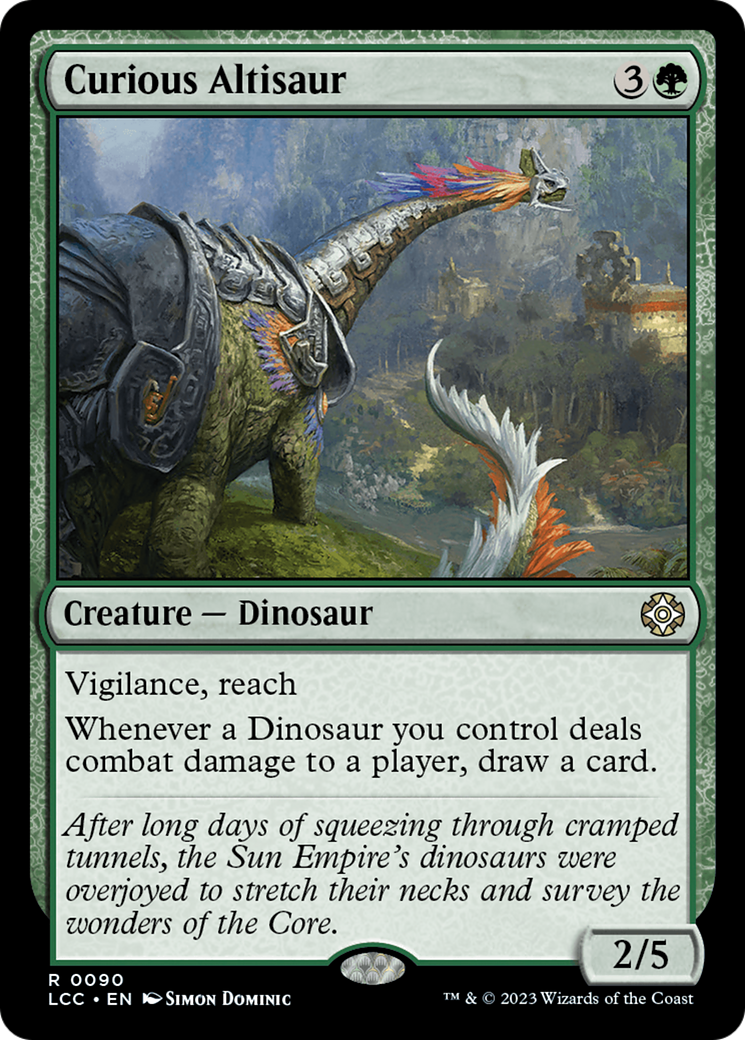 Curious Altisaur [The Lost Caverns of Ixalan Commander] | Tacoma Games