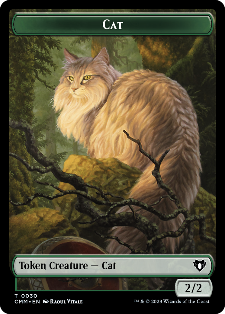 Cat Token (30) [Commander Masters Tokens] | Tacoma Games