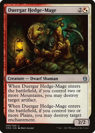 Duergar Hedge-Mage [Commander Anthology] | Tacoma Games