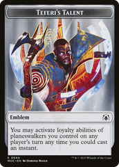 Elemental (02) // Teferi's Talent Emblem Double-Sided Token [March of the Machine Commander Tokens] | Tacoma Games