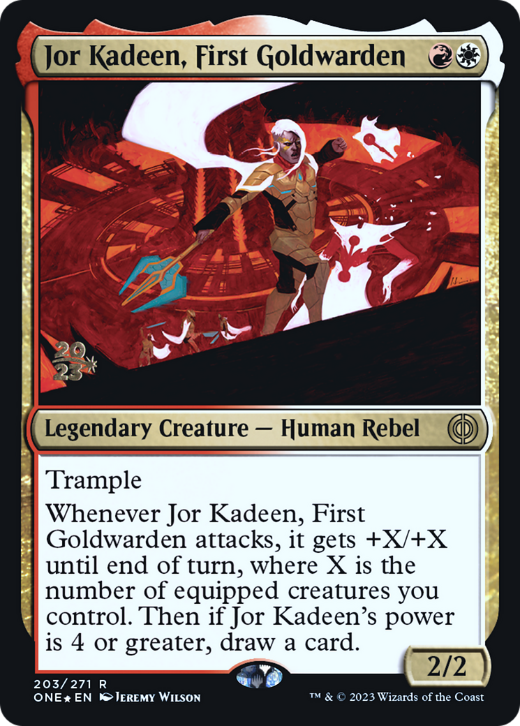 Jor Kadeen, First Goldwarden [Phyrexia: All Will Be One Prerelease Promos] | Tacoma Games