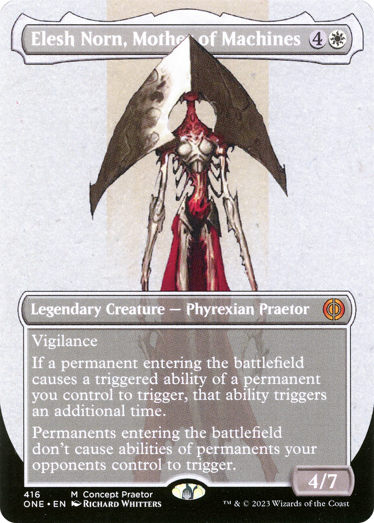 Elesh Norn, Mother of Machines (Borderless Concept Praetors) [Phyrexia: All Will Be One] | Tacoma Games