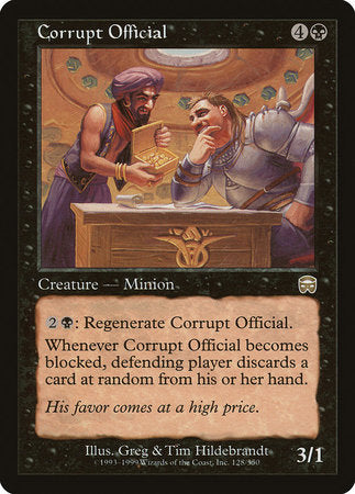 Corrupt Official [Mercadian Masques] | Tacoma Games
