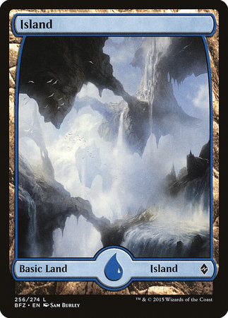 Island (256) - Full Art [Battle for Zendikar] | Tacoma Games