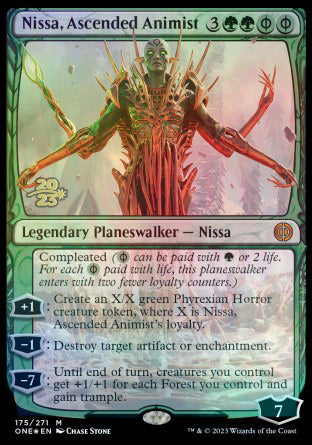 Nissa, Ascended Animist [Phyrexia: All Will Be One Prerelease Promos] | Tacoma Games