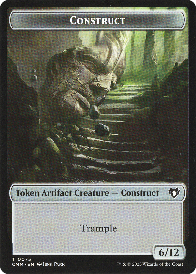 City's Blessing // Construct (0075) Double-Sided Token [Commander Masters Tokens] | Tacoma Games