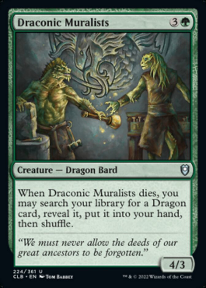 Draconic Muralists [Commander Legends: Battle for Baldur's Gate] | Tacoma Games