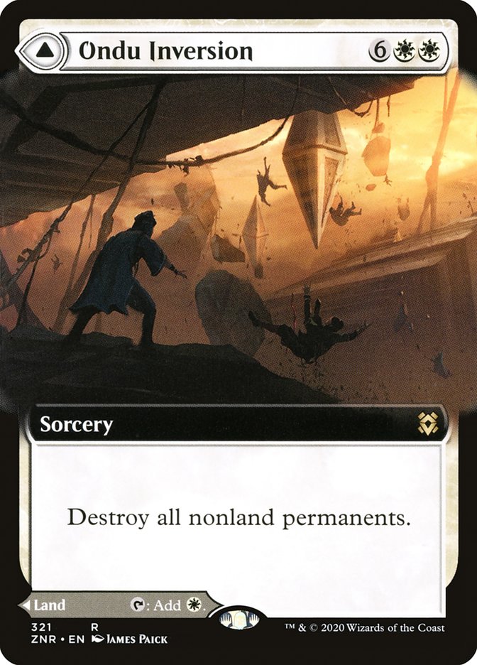 Ondu Inversion // Ondu Skyruins (Extended Art) [Zendikar Rising] | Tacoma Games