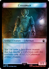Soldier // Cyberman Double-Sided Token (Surge Foil) [Doctor Who Tokens] | Tacoma Games
