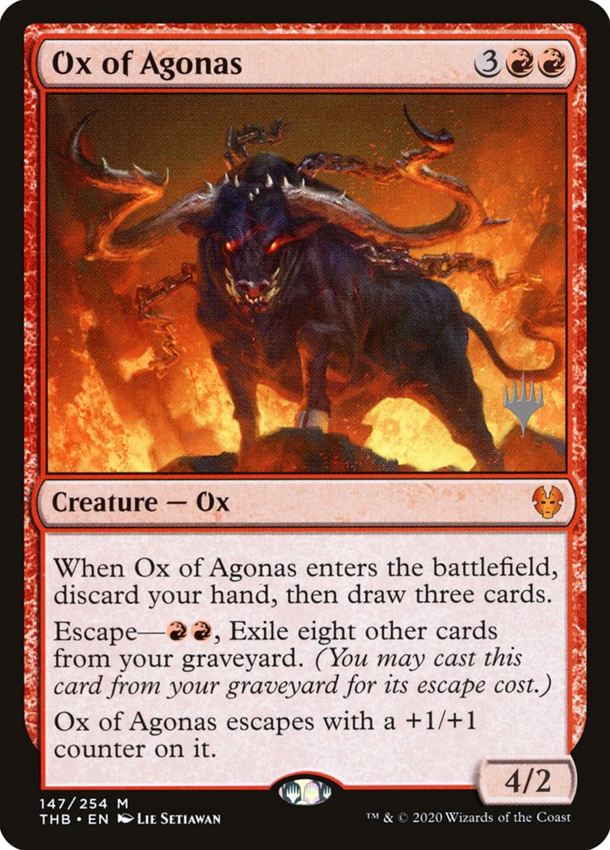 Ox of Agonas (Promo Pack) [Theros Beyond Death Promos] | Tacoma Games