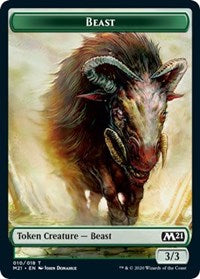Beast // Griffin Double-sided Token [Core Set 2021 Tokens] | Tacoma Games