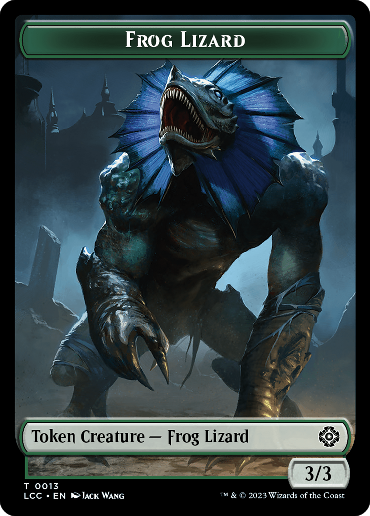 Frog Lizard // Merfolk (0003) Double-Sided Token [The Lost Caverns of Ixalan Commander Tokens] | Tacoma Games