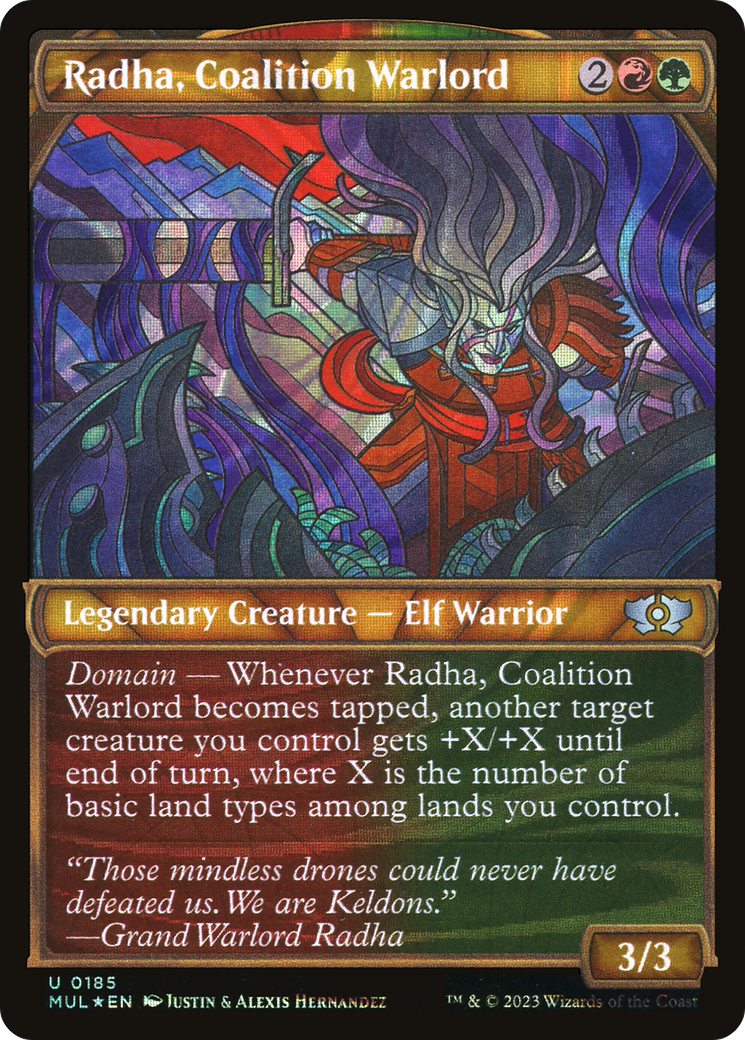 Radha, Coalition Warlord (Halo Foil) [Multiverse Legends] | Tacoma Games