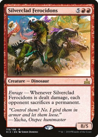 Silverclad Ferocidons [Rivals of Ixalan] | Tacoma Games