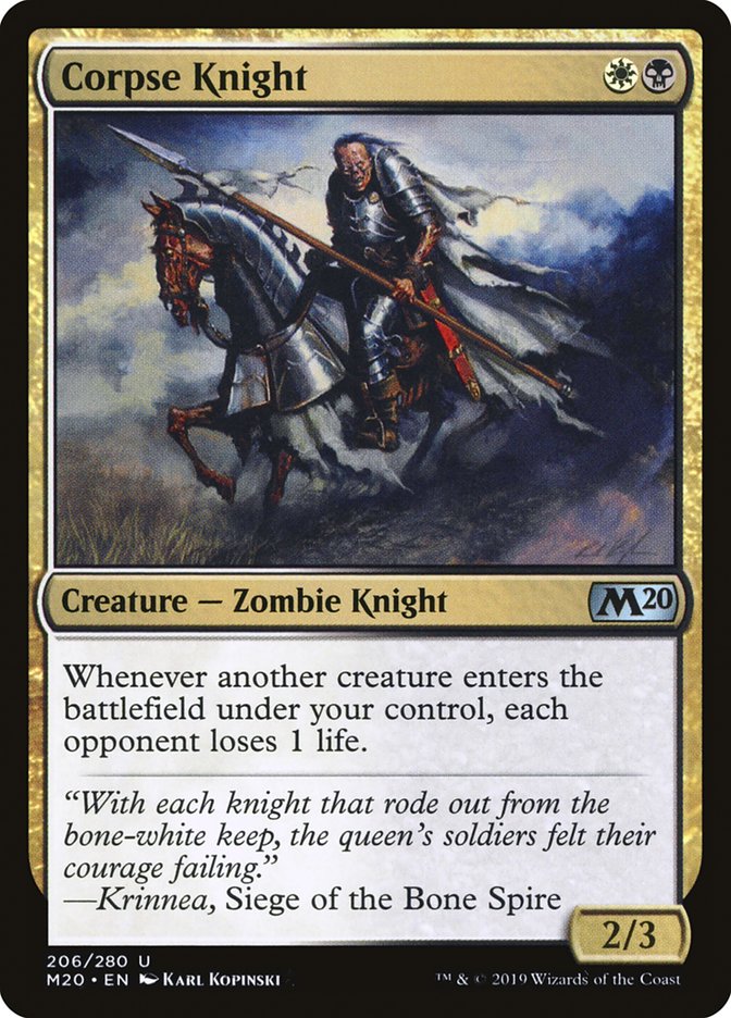 Corpse Knight (2/3 Misprint) [Core Set 2020] | Tacoma Games