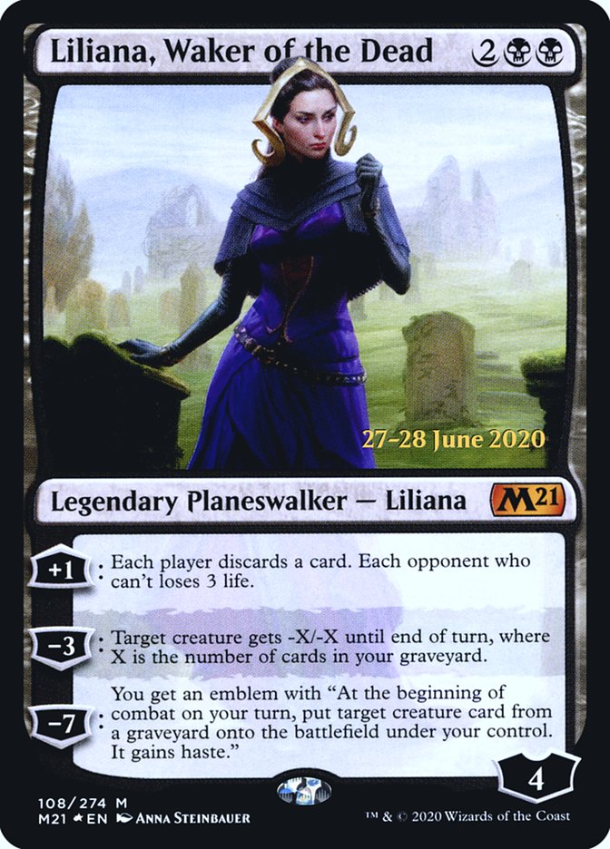 Liliana, Waker of the Dead  [Core Set 2021 Prerelease Promos] | Tacoma Games