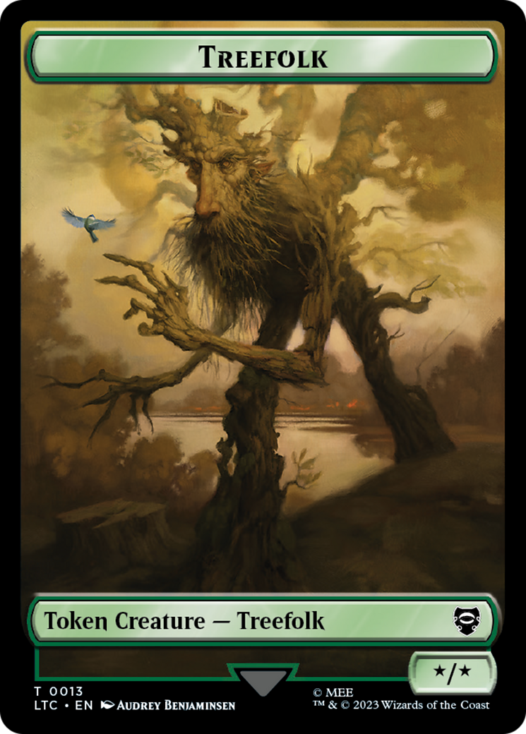 Treefolk // Food Token [The Lord of the Rings: Tales of Middle-Earth Commander Tokens] | Tacoma Games