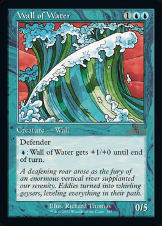 Wall of Water (Retro) [30th Anniversary Edition] | Tacoma Games